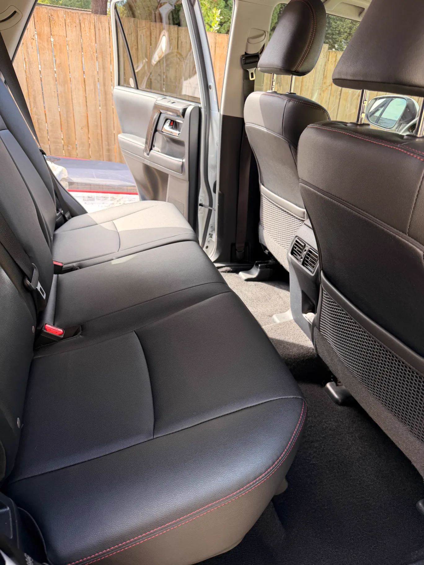 Toyota 4Runner rear seating area clean after KingWash interior detailing